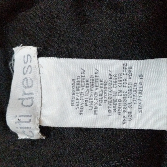 Citi Dress Women's Black Cocktail Dress w/Beading Size 10 - Picture 6 of 7